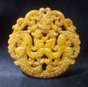 Jade jewelry Stone pendant Chinese Japanese